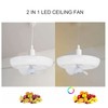 E27 LED Ceiling Fan Light Small Noiseless LED Fan Modern