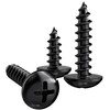 320 PCS M3 M4 Black Round Head Self Tapping Screws