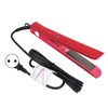 Professional Red Hair Straightener Titanium Curler Straightening Curling Rhinestone Flat