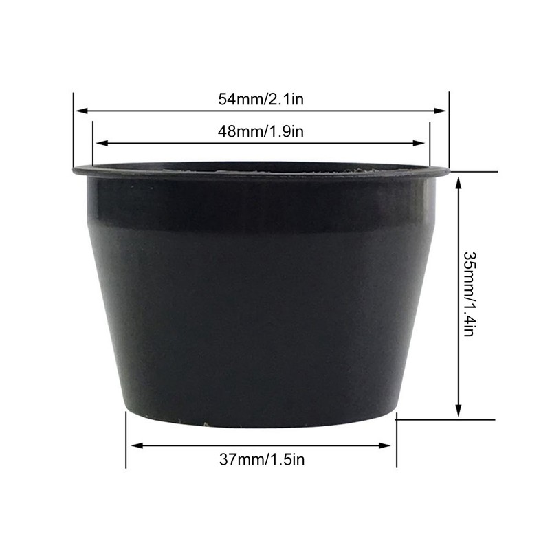 100PCS Net Cups with 100PCS Sponges Plastic Breathable Bottomless Garden
