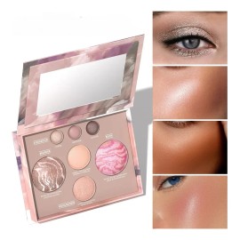 Paleta De Sombras De Ojos Con Contorno De 7 Colores Dunuf.