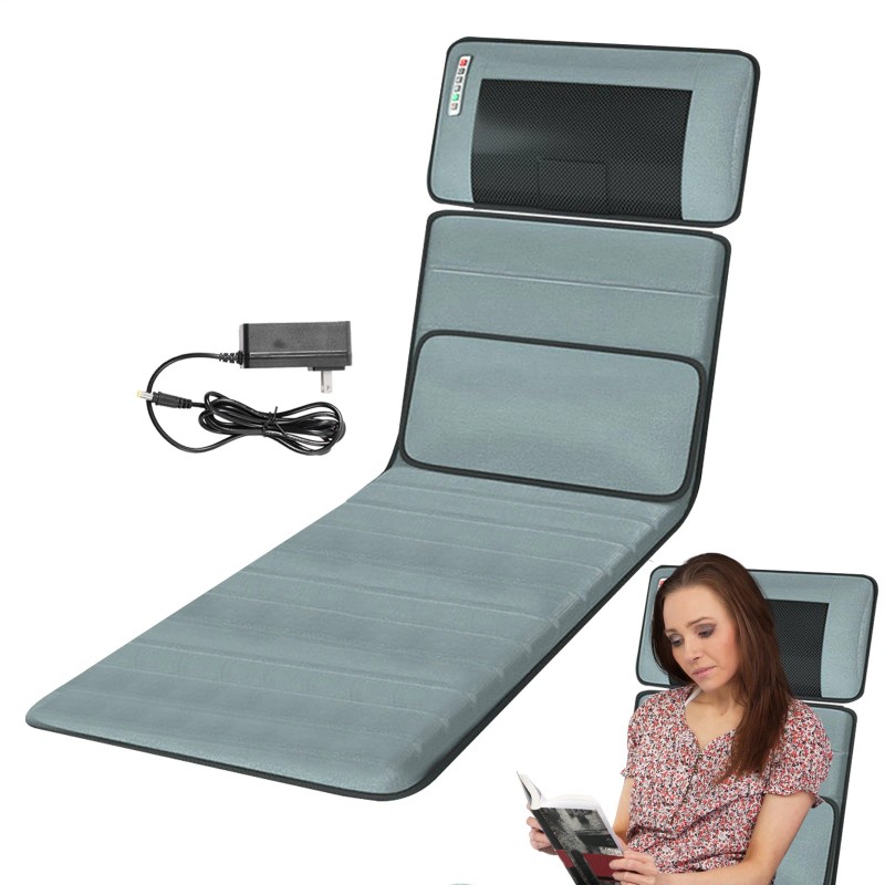 Lint Full Body Electric Massage Mat w/Heat Vibration Massage Pad