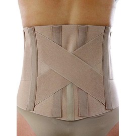 Faja Sacro Lumbar Semi Rigida de algodon Art. 3041 Color Carne Talla Extra Large 95-104 cm                                                            