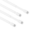 TYRON 4Pcs Thin Spring Tension Rod 9-12.5 Inches, 3/8 in.