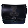 'Green Kilt Bag/Belt "Mjolnir Thor's Hammer Pendant with Black Leather