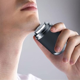 Mini Rasuradoras Eléctricas Portátil para Hombre Afeitadora de Bolsillo - Afeitadora Rasuradoras Eléctrica Recargable - Mini Shave Cortadora Maquinilla de Afeitar Eléctrica para Hombres para Viajes Negocios, Oficina y Camping