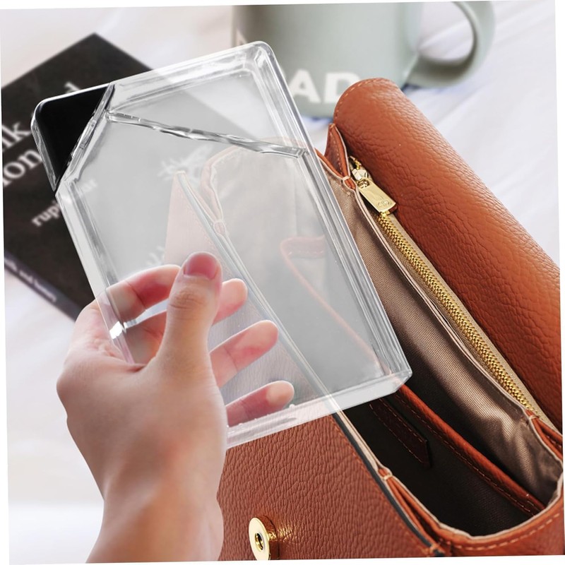 Flask Transparent Flat Water Bottle - Stylish Memo Bottle for