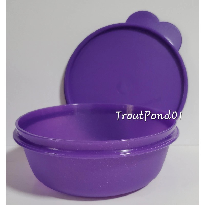 Tupperware Cereal Bowls Modular Nesting Bowl Purple and Pink 2.5