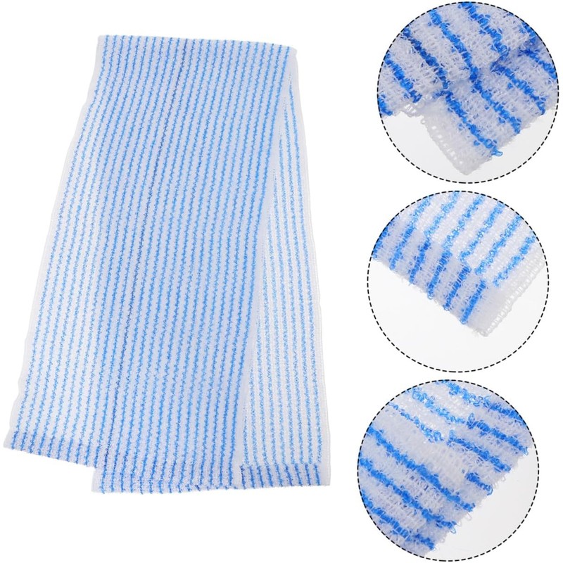 Toalla exfoliante doble cara azul – limpieza profunda y piel