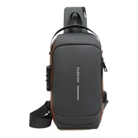 yuqing.fc Pechera Mochila Cruzada Para Hombre Lujo Antirrobo Carga Usb