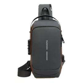 yuqing.fc Pechera Mochila Cruzada Para Hombre Lujo Antirrobo Carga Usb