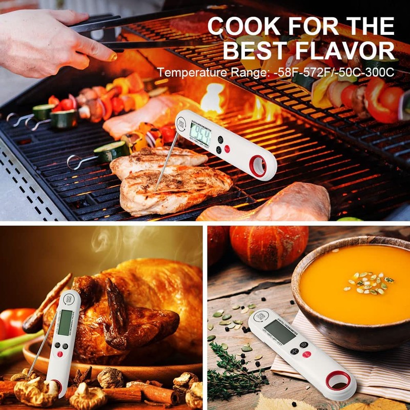 flintronic Barbecue Thermometer, Meat Thermometer, Kitchen Thermometer, Digital Thermometer with