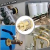 CheeMuii 2 pcs Bulkhead Brass Pipe Fitting Anchor Coupling Bulkhead
