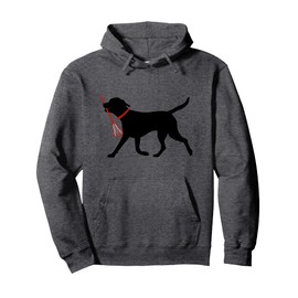 Lacrosse Hoodie Labrador Fetch Lacrosse Stick Black Lab Gift Pullover Hoodie