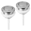  2 PCS Toilet Flush Button, 38mm Single Press Push