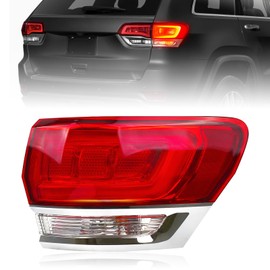 Aritoxy Right Outer Tail Light Assembly Compatible With 2014-2021 Jeep Grand Cherokee (Laredo/Limited/Overland/Summit),Taillight with Bulbs Replaces 668142942AH CH2805108 (Passenger Side)