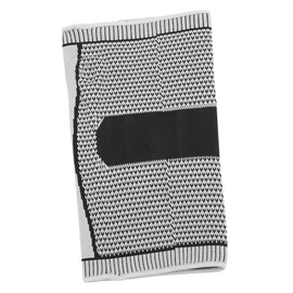 Baluue 1pc Knee Protector Woven Knee Pad Ergonomic Design for Compression Support Breathable Comfortable Black Sleeve for Sports Running Basketball and Fitness Activities