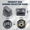 Cosamatcozon PA010080 Upgraded Burner Selector Knob (Black) - Compatible with