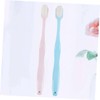 KOMBIUDA 2pcs Ergonomic Design Cleaning Toothbrushes for Oral Hygiene Soft