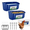 2 Pack Hanging Chicken Feeder with Clips - Poultry Feed