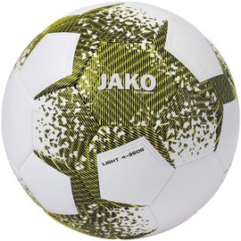 JAKO Unisex Lightball Performance, White/Black/Soft Yellow, 4