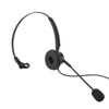 Telephone Headset with Noise Cancelling Microphone Black USB Corded Single