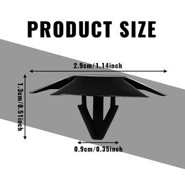 Lecctso 20PCS Hood Insulation Retainer Clips Replace OEM 4878883AA, Car Clips Compatible with Dodge Avenger Caliber Challenger, Chrysler Sebring 200, Ram 1500 2500, Jeep Grand Cherokee Cherokee (20)