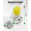 HUQUZN HVAC Control Neo-Wedge Bulb with White Socket Fit for
