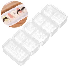 Easy Onigiri Rice Ball Maker, Just Put it into the Mold to Make 5 Onigiri Rice Balls at once, Easy to Clean, Quick Cooking