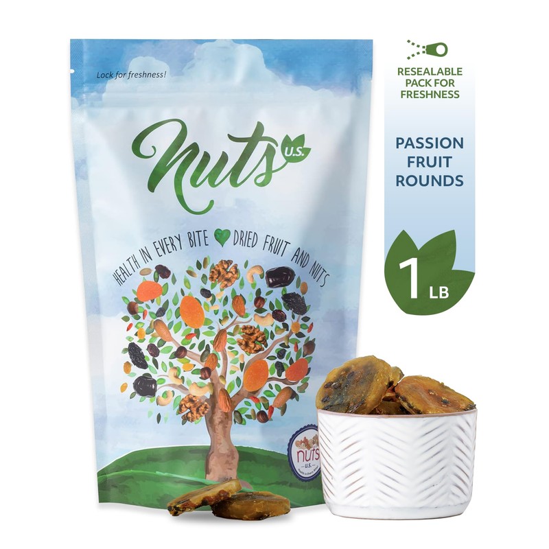 NUTS U.S. – Dried Passion Fruit Rounds | No Added