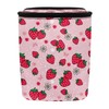 gearider Pink Strawberry Car Trash Can with Lid Garage Bag