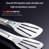 2Pcs Stainless Steel Kitchen Tongs, BBQ Tongs,Grill Tongs,Non Stick Heat