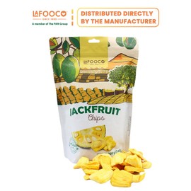 LAFOOCO Dried Jackfruit Chips, Vacuum Dried Fruit, Vegan, Healthy Snacks | 100% Vietnam Jackfruit (7 oz)