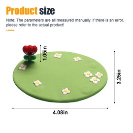 GAOLAOSY Car Dashboard Non-Slip Mat, Removable Traceless Sticky Gel Pad for Cell Phone, Keys, GPS, Sunglasses, Coins, Washable Reusable Adhesive Gripping Pad for Car Home Office (RedFlower/Green)