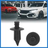 VekAuto 50 Pcs Black Plastic Door Trim Push Pins Fastener