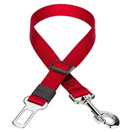 Country Brook Petz - Red Nylon Car Safety Dog Belt
