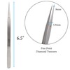 The Beadsmith Diamond Tweezers – 6.5 inches Long – Fine