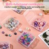 100 Pcs Clear Plastic Beads Storage Containers Box Small Clear