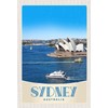 mrdeco Metal Sign 20 x 30 cm Curved Sydney Australia