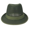 Initlove Mesh Fedora Hat for Men Short Brimmed Trilby Panama
