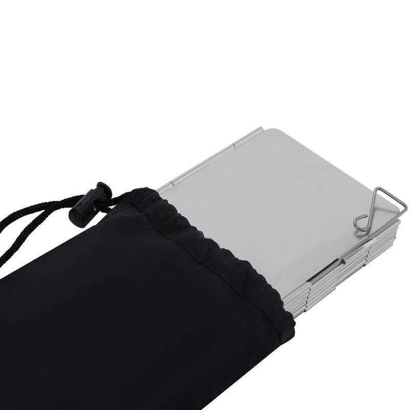 Stove Windscreen for Camp, 12 Plates Camping Windshield, Folding Stoves