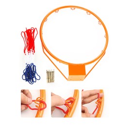 Dream Travel Kids Basketball Rim Goal - Wall Mounted Indoor/Outdoor Hanging Hoop, 32cm/12.6in