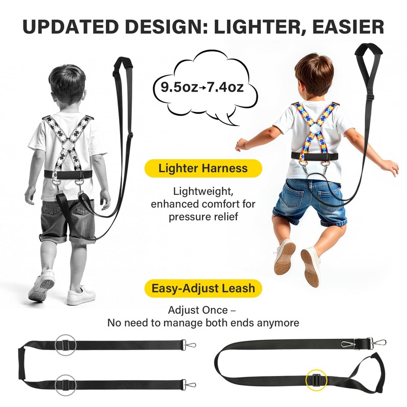HOOMTREE Safety Harness Leash for Kids with Autism, Special Needs