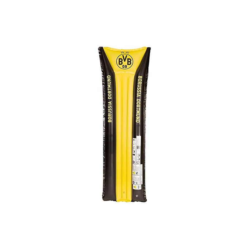 Borussia Dortmund Unisex - Adult BVB Air Mattress, Yellow, 177