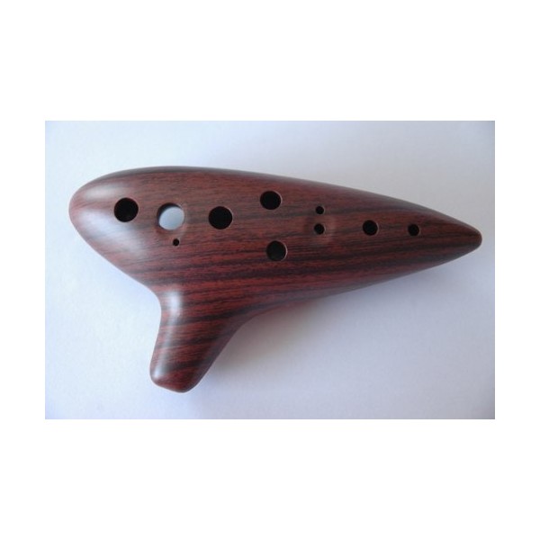 Beautiful Wood Simulated - 12 Holes Alto C Ocarina Flute