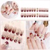 HAPVITAL 24 Pcs Nail Tips, Nail Tips, Popular, 3D Nail