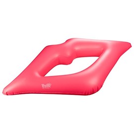 likalla Inflatable Pool Float Lips in Pink - Swimming Ring in Lip Shape for Maximum Cool Relaxation in the Pool Kiss The Water, Girl!