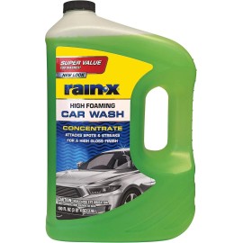 Rain-X Car Wash Shampoo High-Foaming Concentrated Formula Attacks Spots Streaks 100 oz