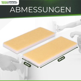 ToolSpace Replacement Sponge Set of 2 Painting Set Painters Sponges for Universal Painting Set Acrylic Paints Oil Paints Water-based Paints Sponge Painting Replacement Sponge Oil Wood Well Absorb Quick Craftsmen