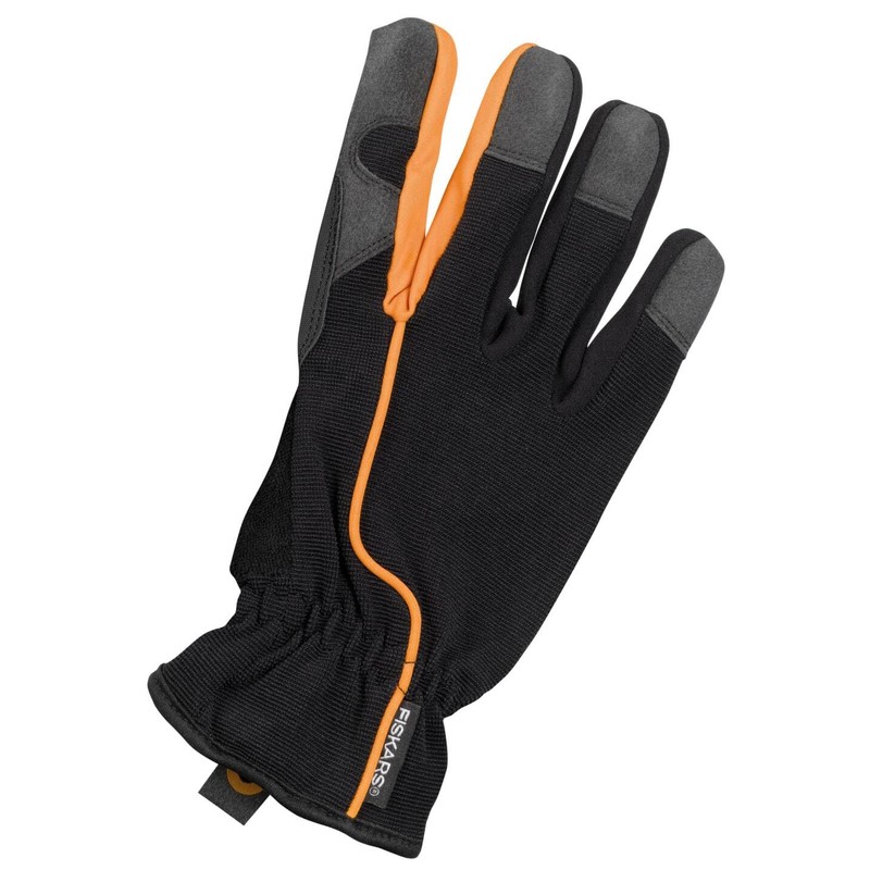 Fiskars 1003478 Gardening Gloves Size 8-S Black / Orange, Garden,